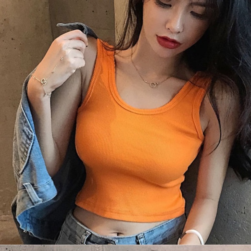 Orange Tank Top